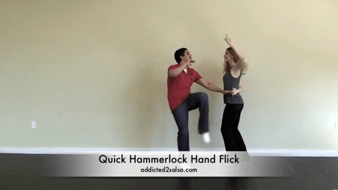 Basic Salsa Dance Hammerlock Hand Flick