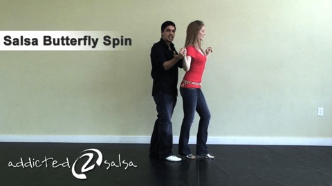 The Butterfly Spin for Salsa Dance